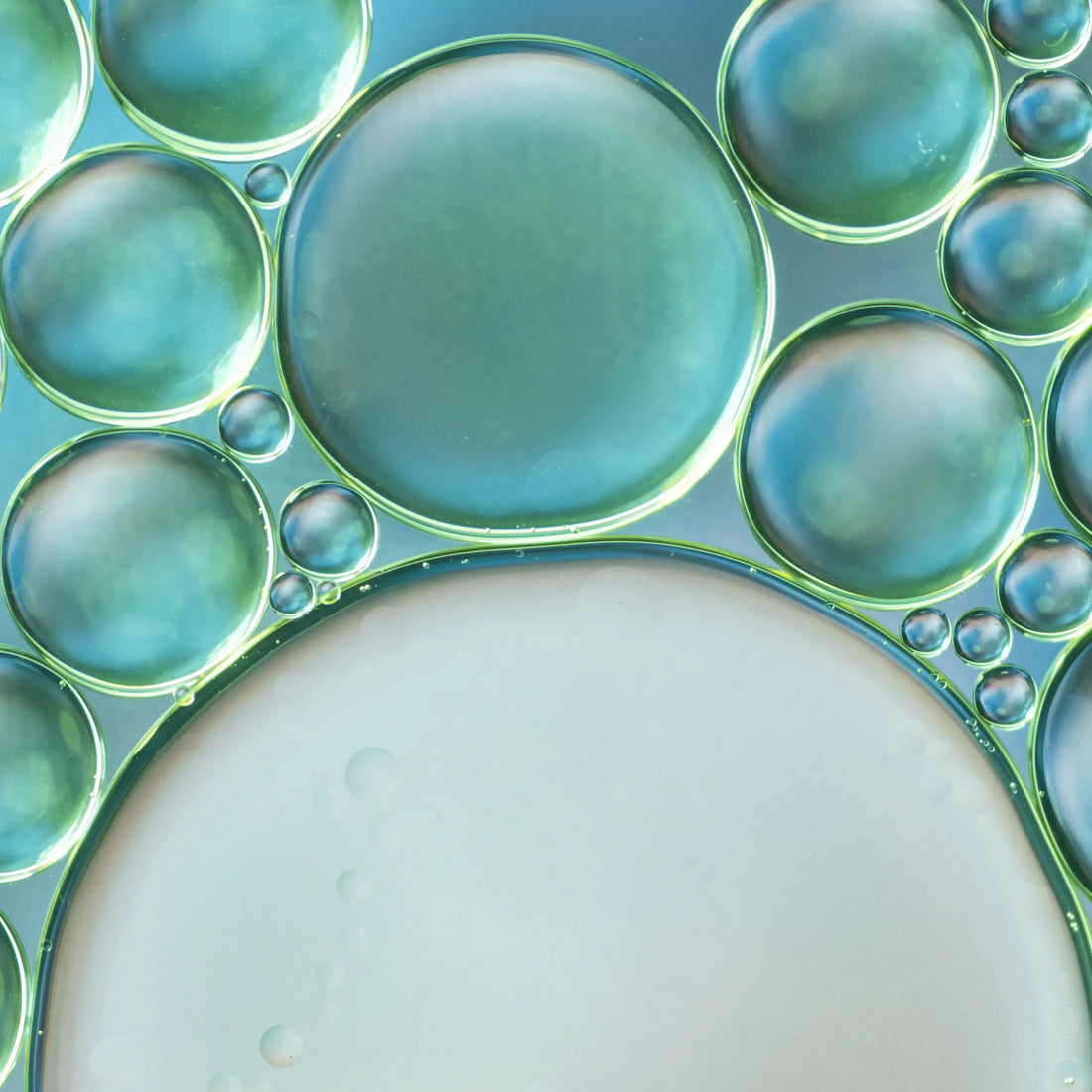 Producto liquido bajo microscopio